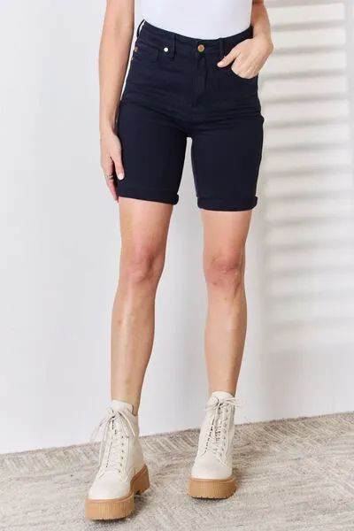 Judy Blue High Waist Tummy Control Bermuda Shorts (Online Exclusive)