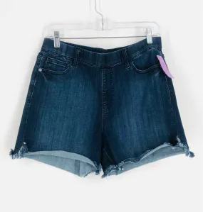 Judy Blue Size XL Dk Denim Frayed Shorts Shorts