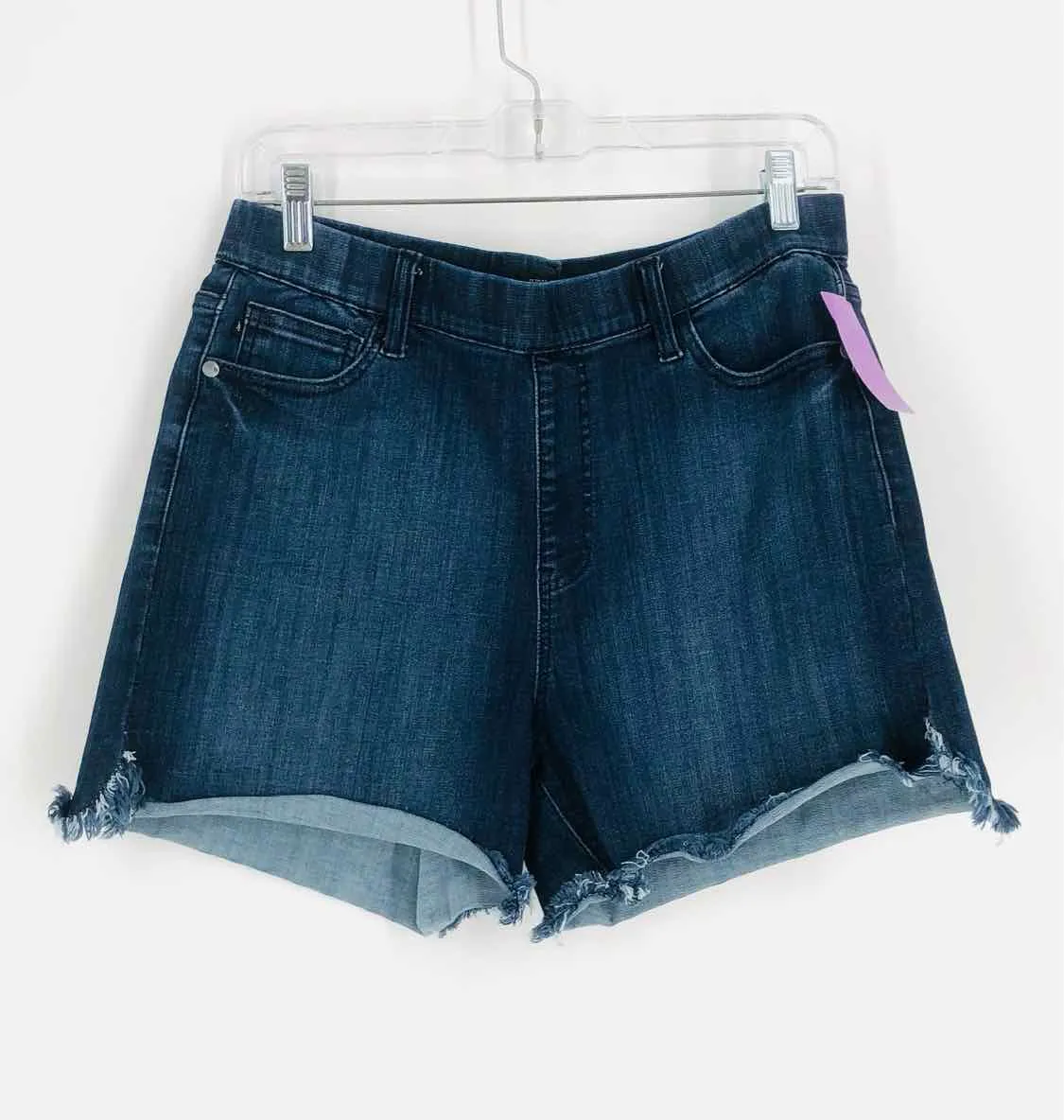 Judy Blue Size XL Dk Denim Frayed Shorts Shorts