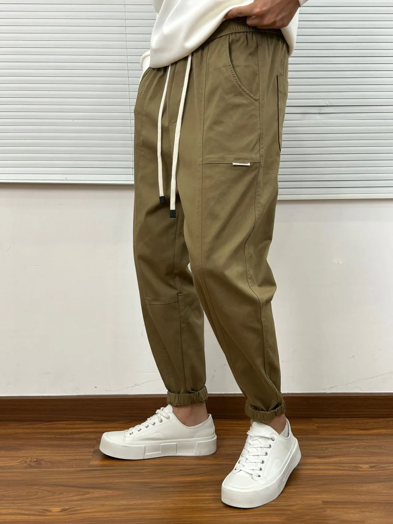 Khaki Cargo Pants 7012