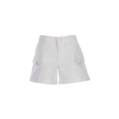 Kut Jane Mid Rise Shorts Pork Chop Pockets - Optic White