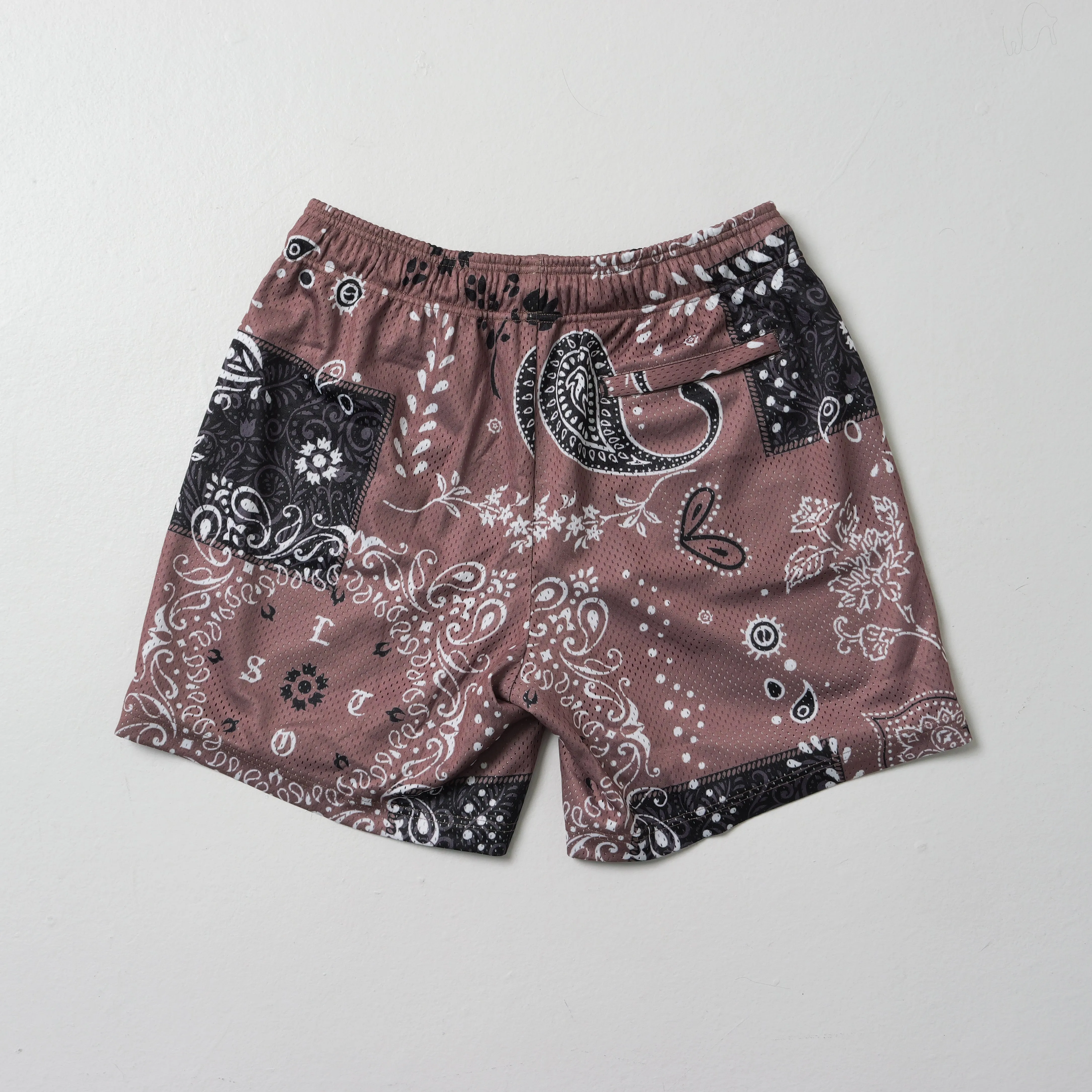 LOST IN PARADISE BROWN PAISLEY SHORTS