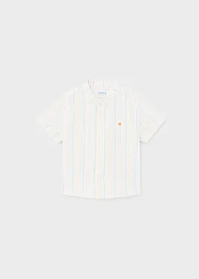 Mayoral Baby Boys Fine Stripe Linen Shirt