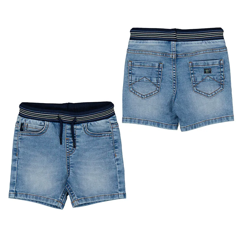 Mayoral Baby Soft Denim Shorts_ Medium Blue 1289-95