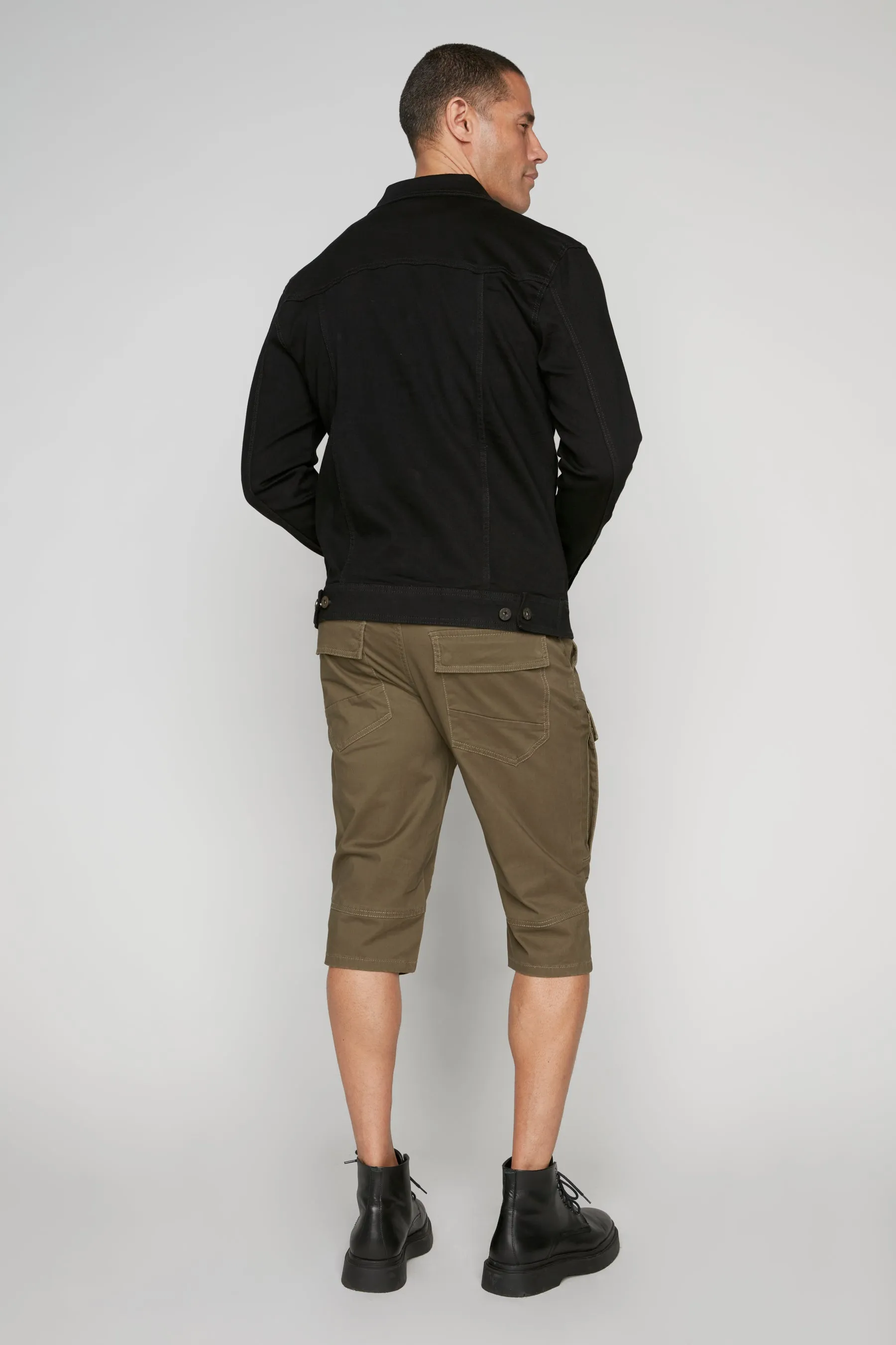 Men's 5-Pocket Cargo Capri Shorts - Olive