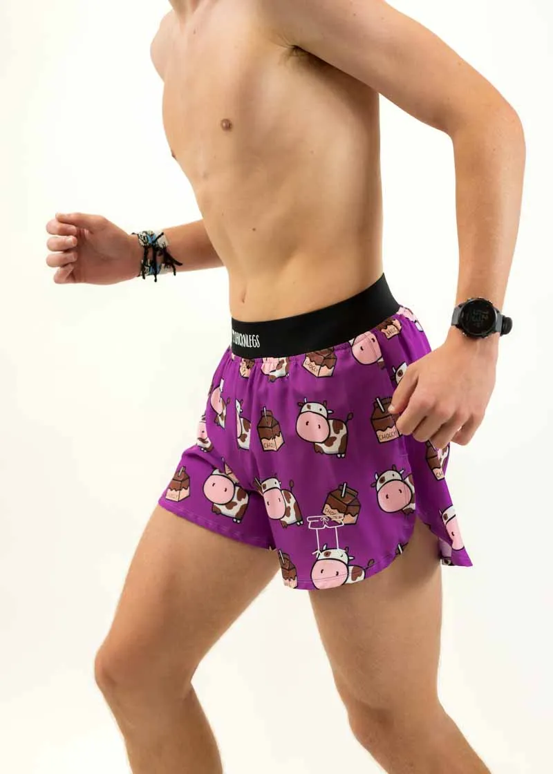 Men's Choccy Cows 4" Half Split Shorts