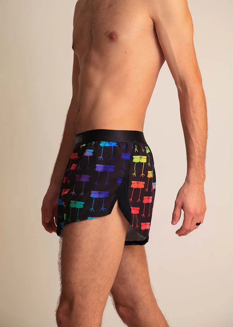 Men's Rainbow Mile 2" Split Shorts