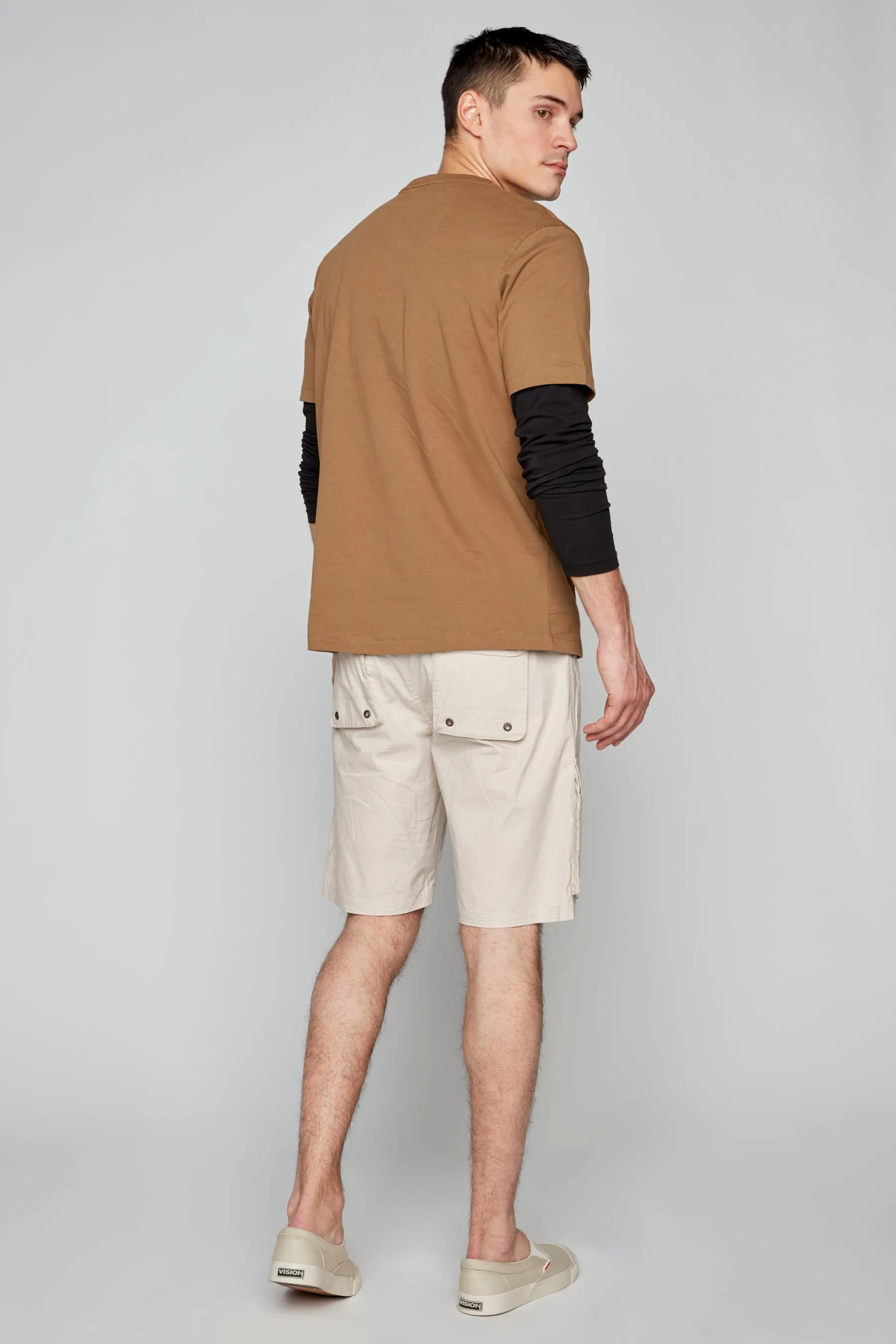 Men's Snap Cargo Poplin Short - Sand