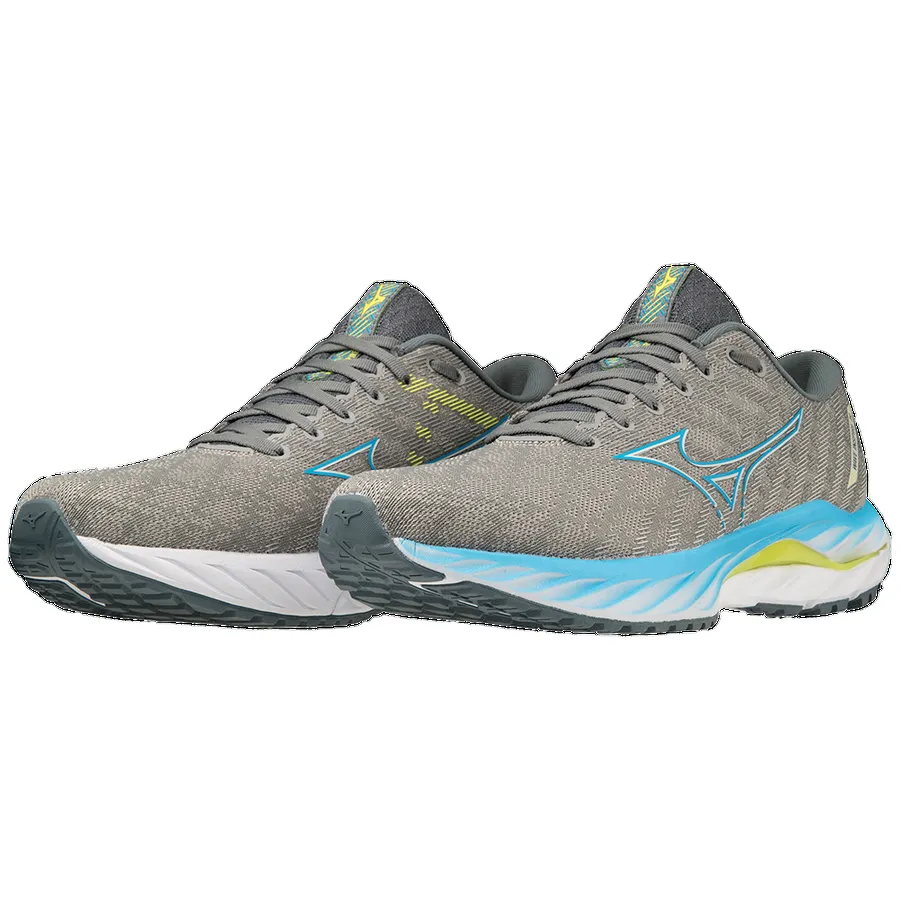 Mizuno anti-pronation men's running shoe Wave Inspire 19 J1GC234451 grey-blue