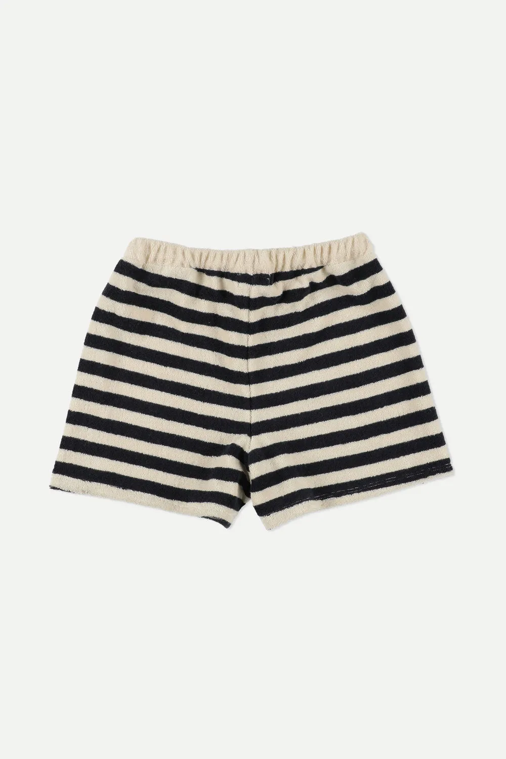 Navy Stripes Towelling Shorts