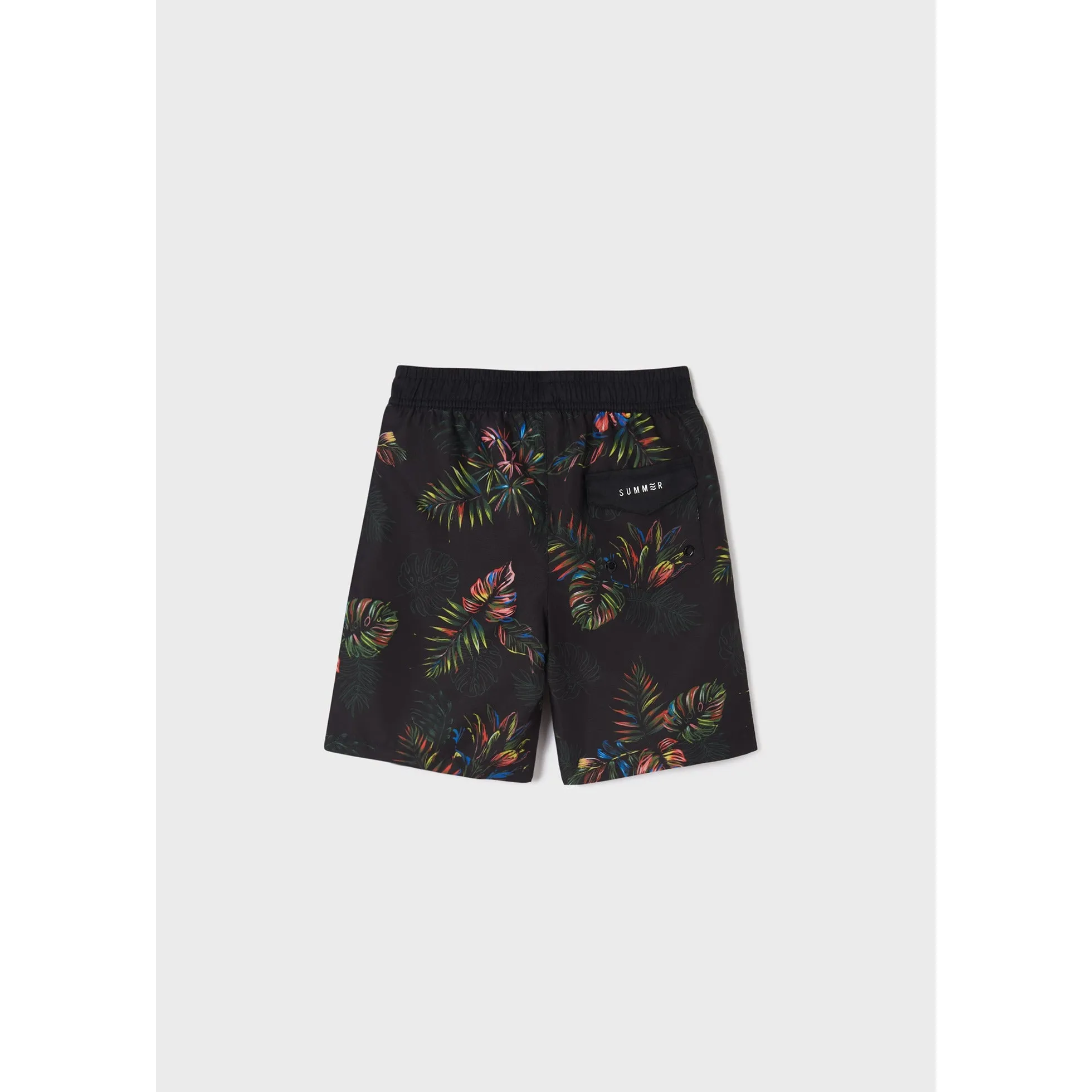 Nukutavake Tropic Print Swim Shorts _Black 6647-10