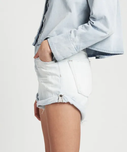 One Teaspoon Brando Bandits High Waist Denim Shorts