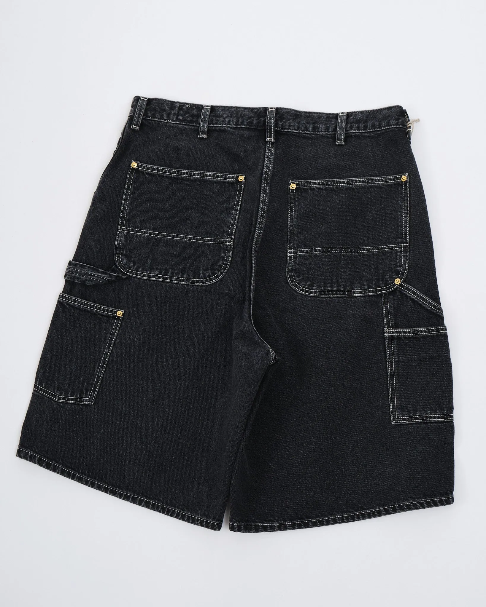 PAINTER SHORTS BLACK DENIM STONE