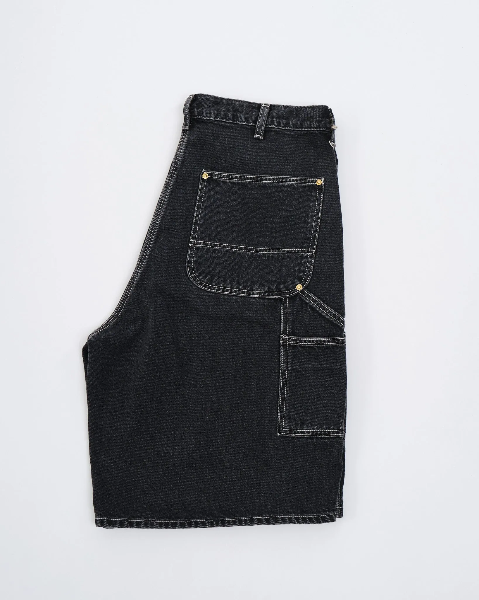 PAINTER SHORTS BLACK DENIM STONE