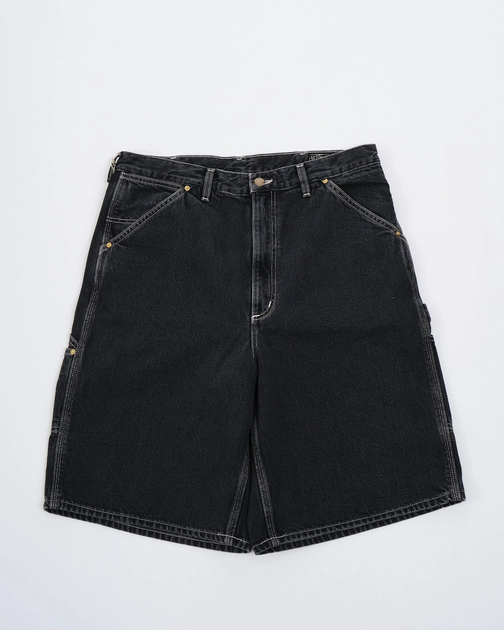 PAINTER SHORTS BLACK DENIM STONE