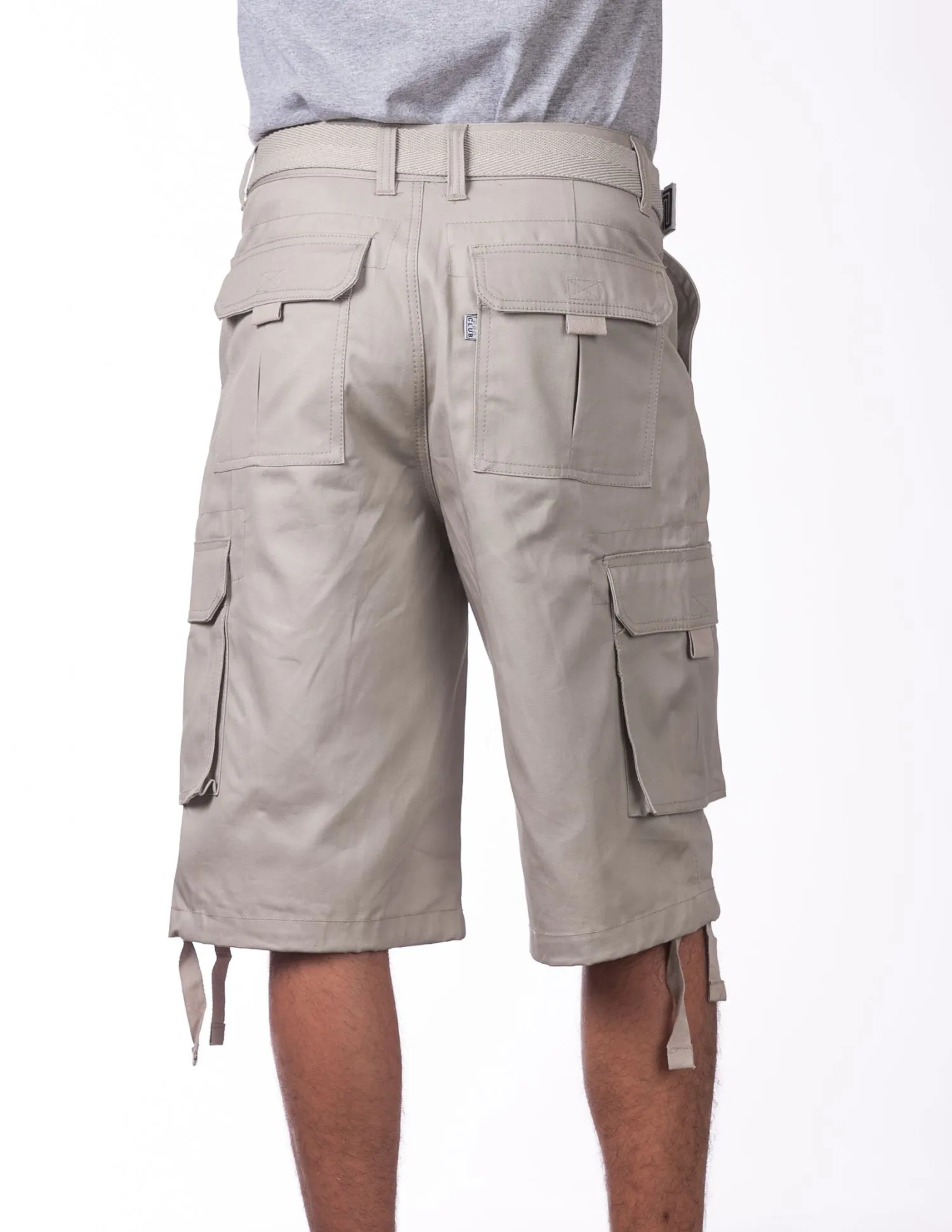 Proclub Twill Cargo Shorts with Belt