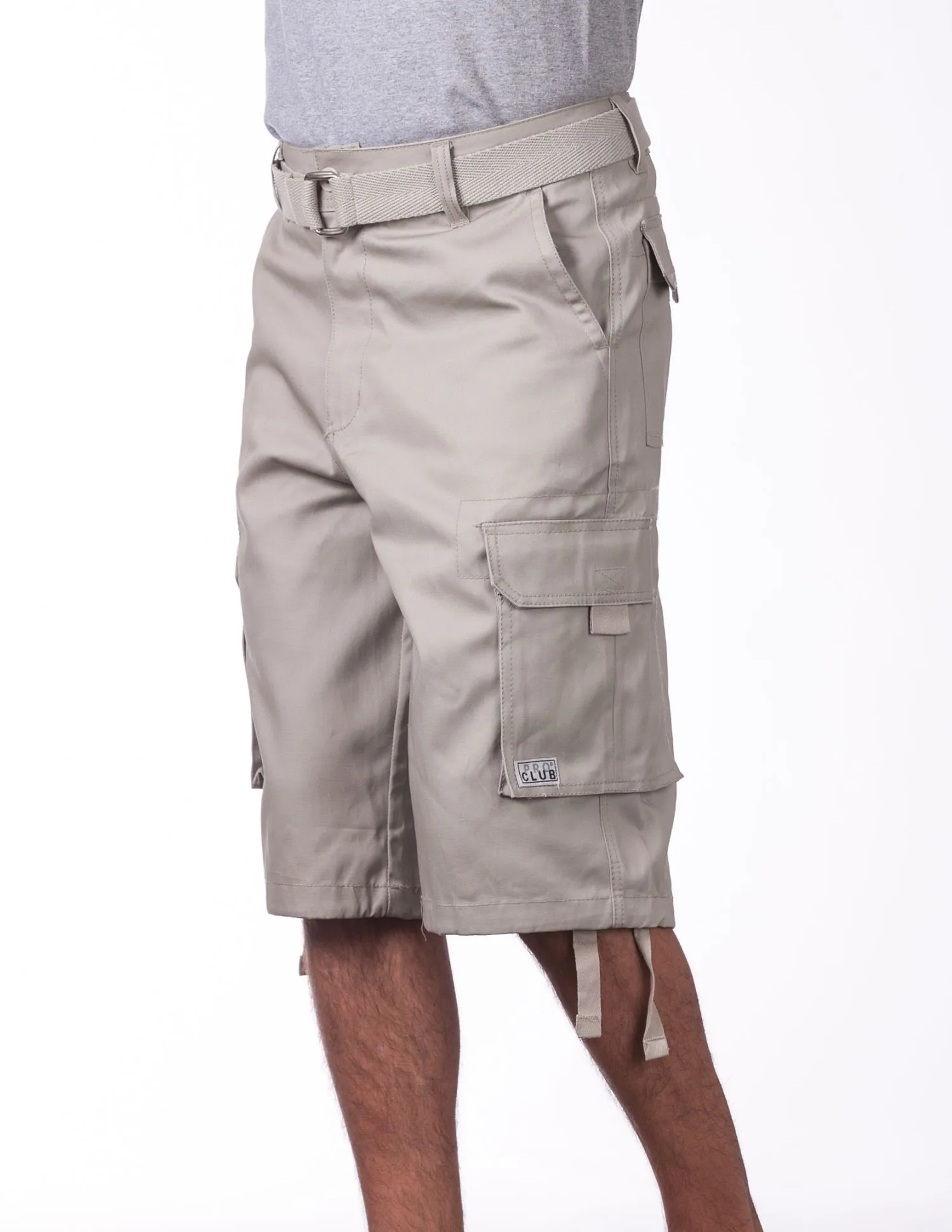 Proclub Twill Cargo Shorts with Belt