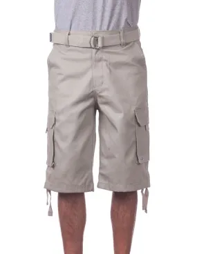 Proclub Twill Cargo Shorts with Belt