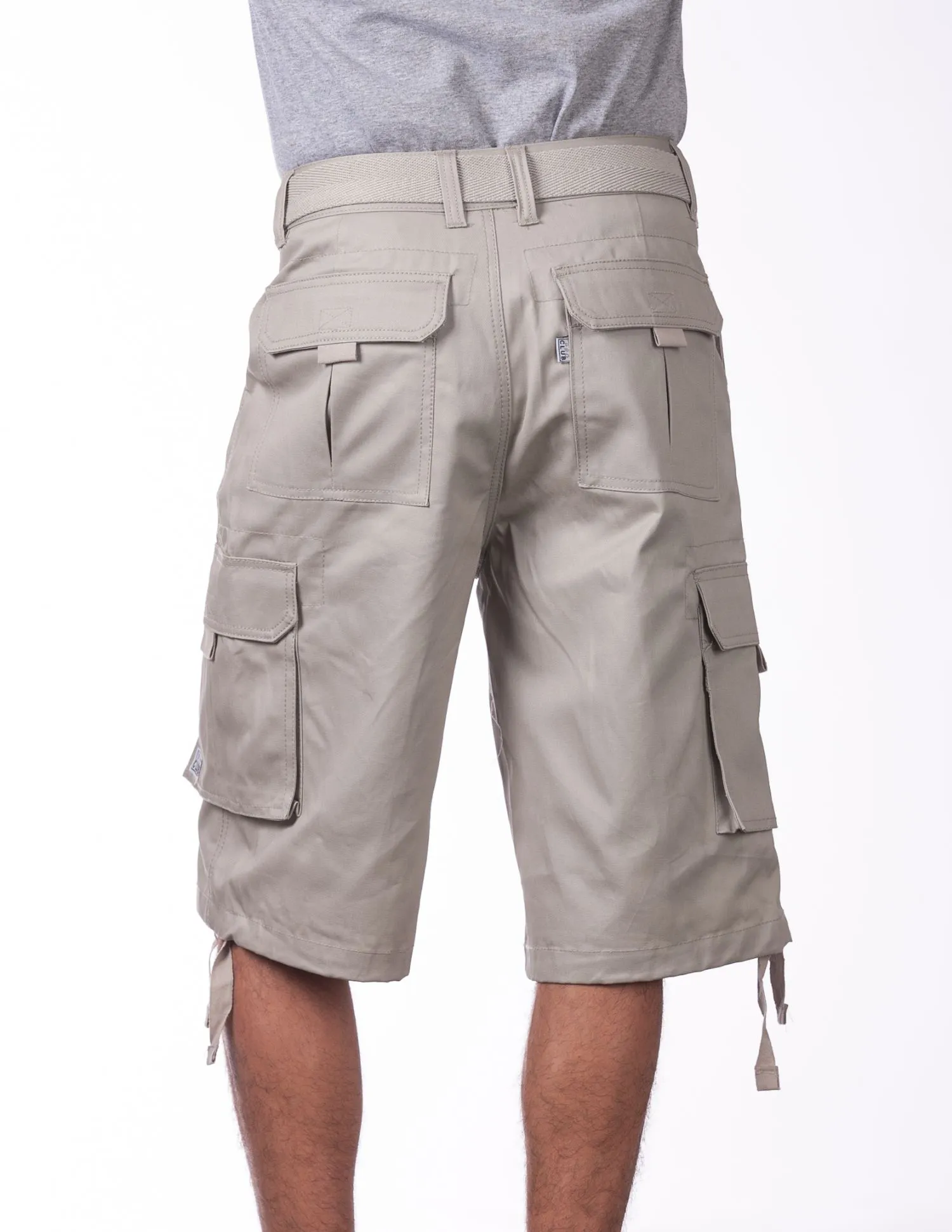 Proclub Twill Cargo Shorts with Belt