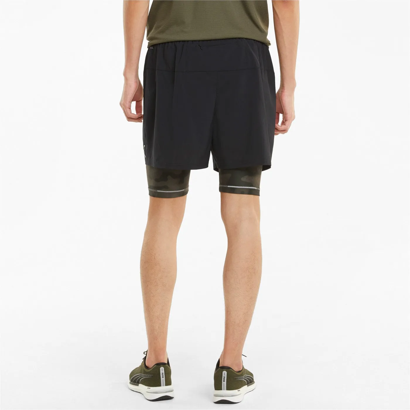 Puma men's running shorts 2in1 Short Run Graphic 521049 01 black