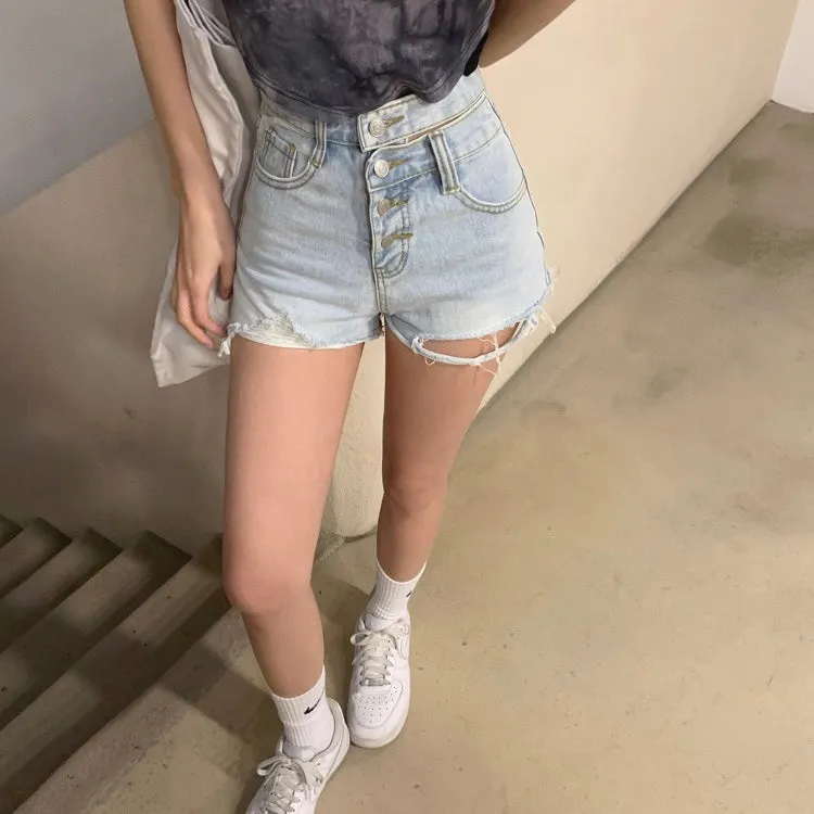 Quad Denim Shorts