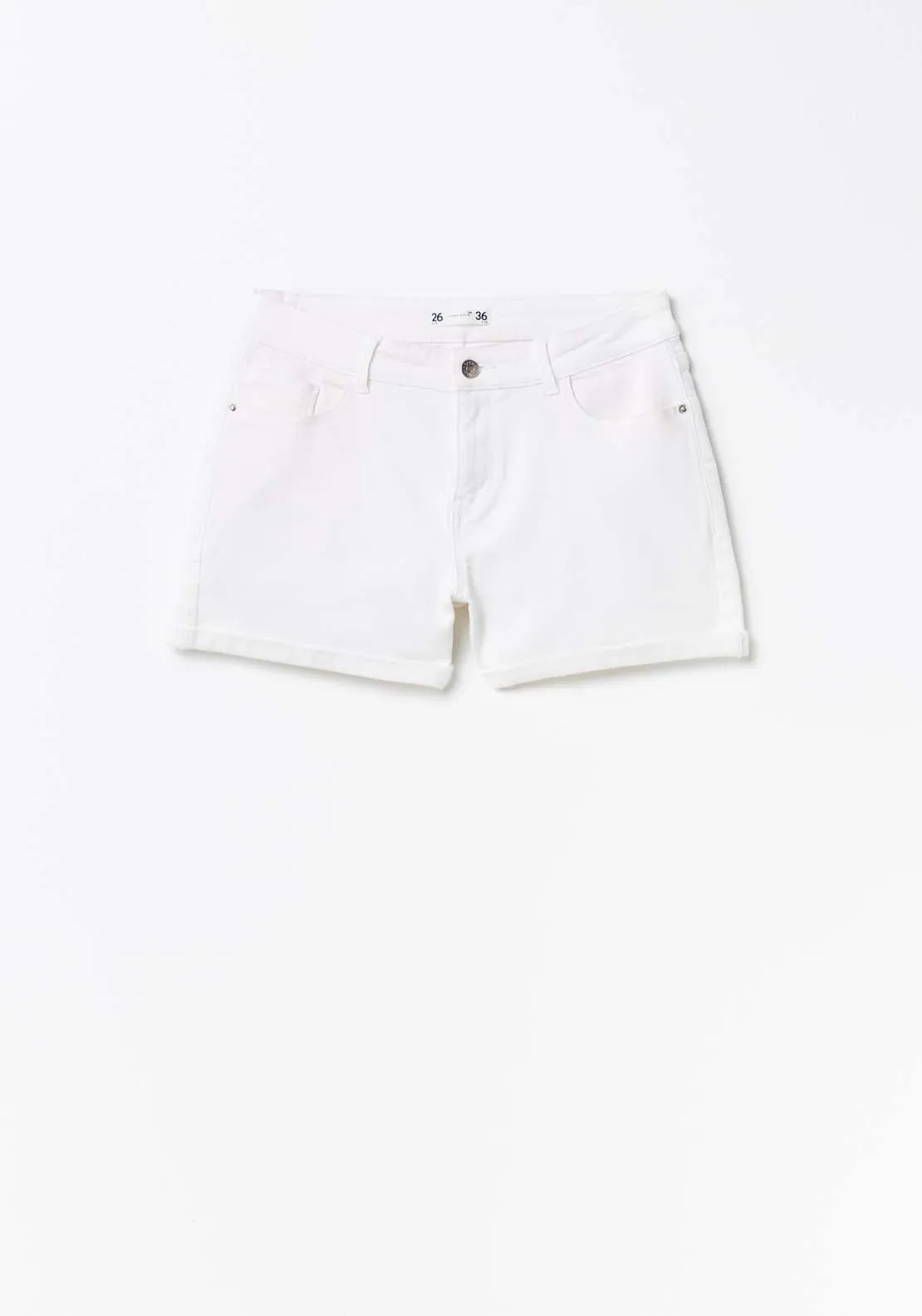 Relaxed-Fit Denim Bermuda Shorts