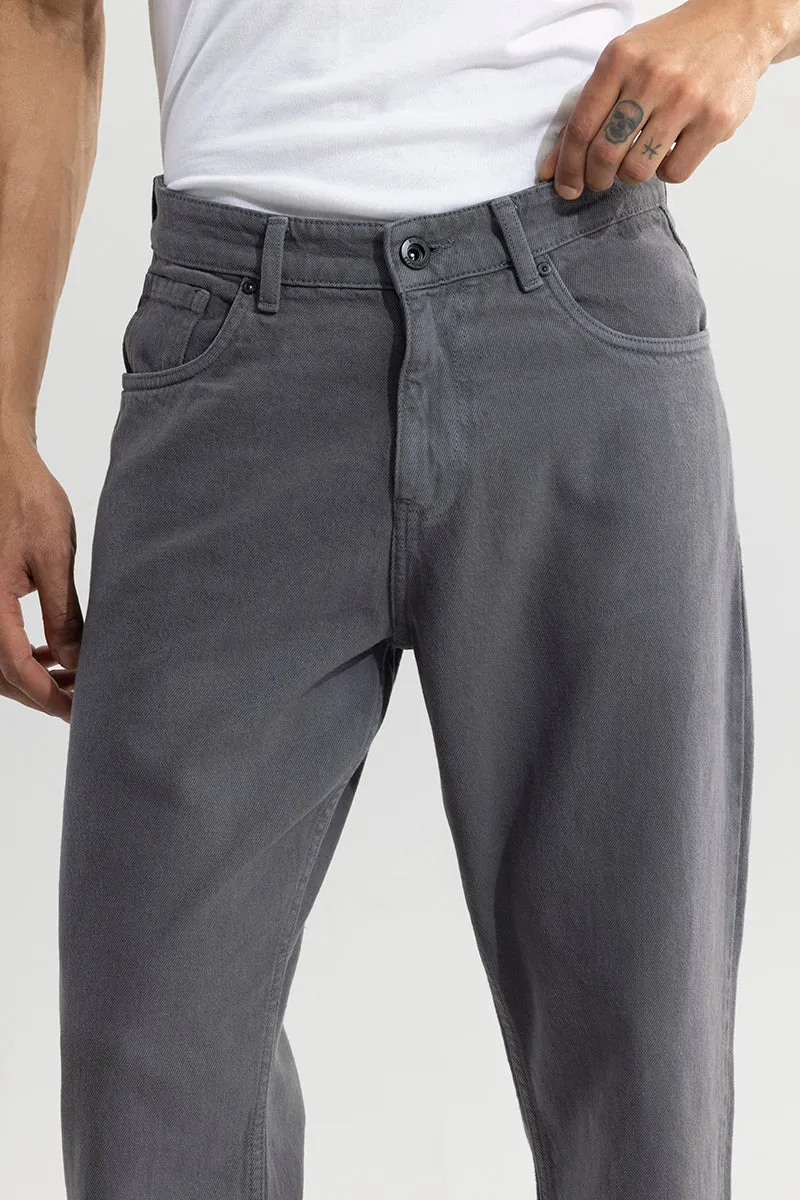 Riotous Grey Baggy Fit Jeans