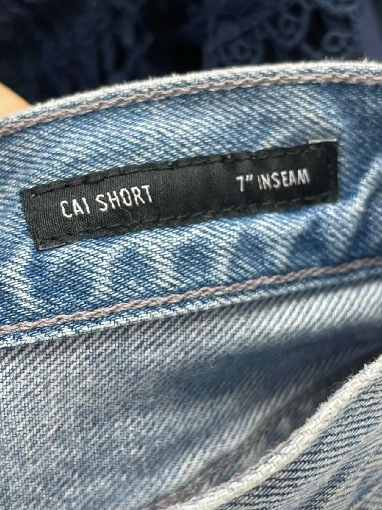 Size 25=0 Blue Cut-off Denim AS IS Premium Denim Shorts