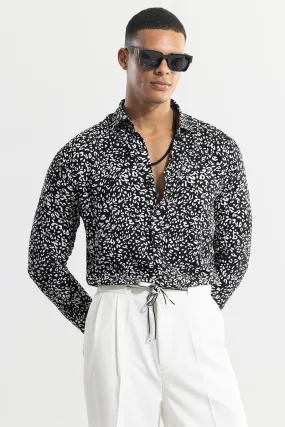 Spotted Pardus Black Shirt