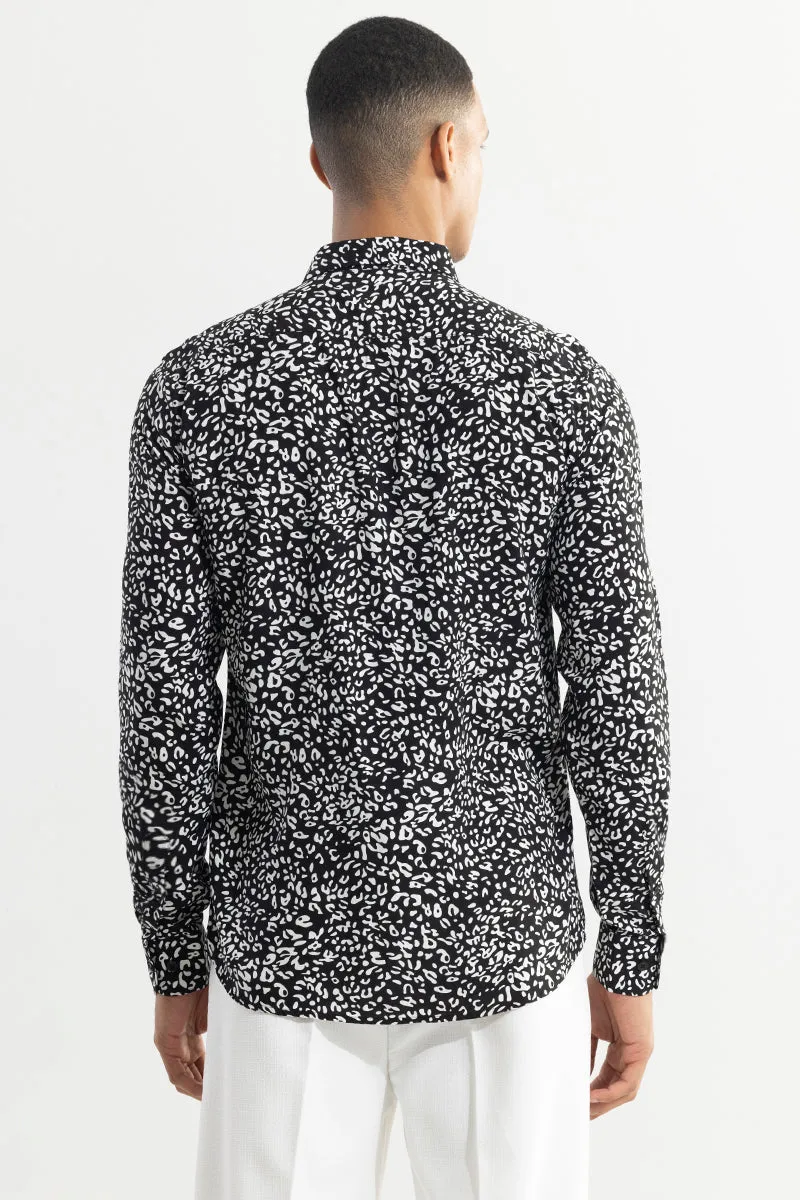 Spotted Pardus Black Shirt