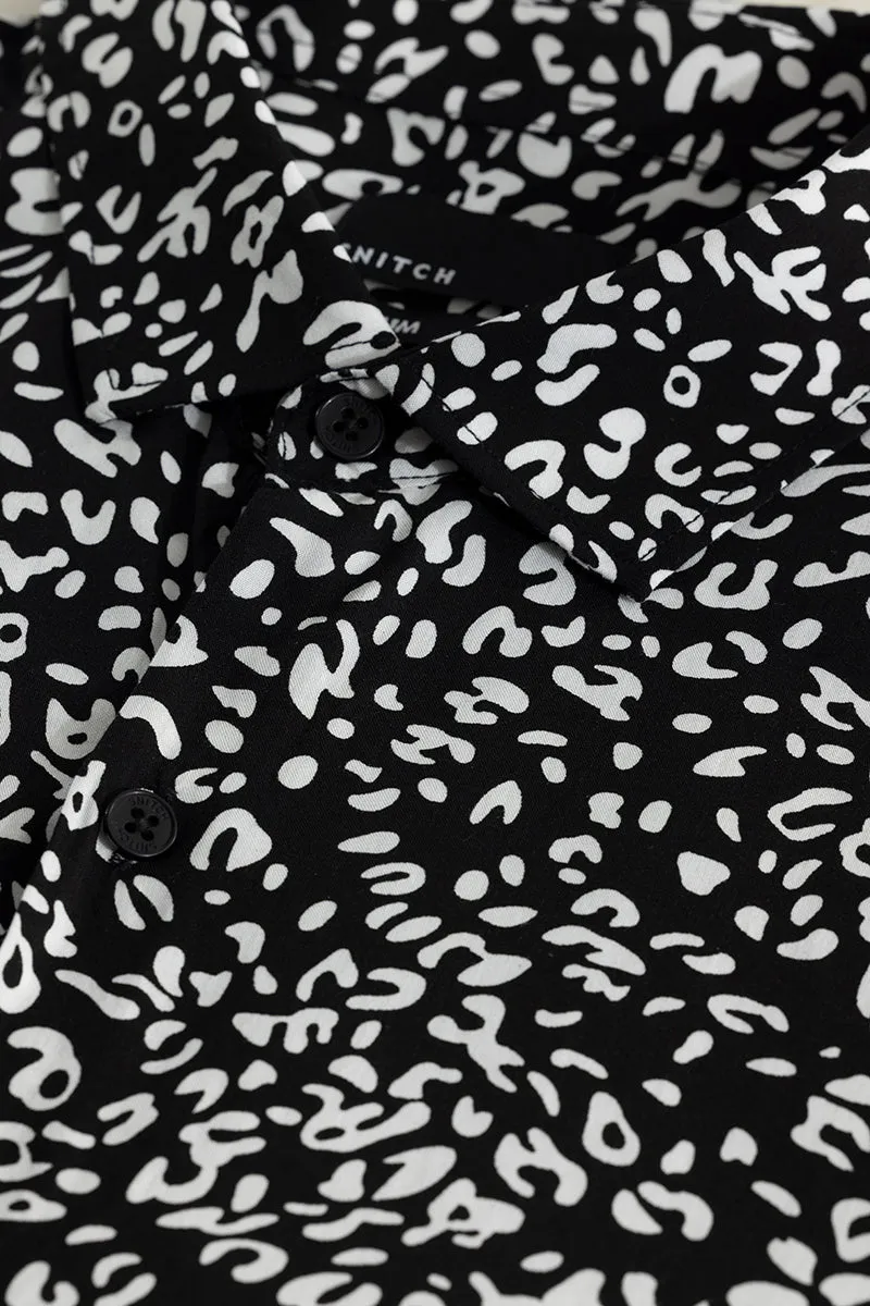 Spotted Pardus Black Shirt