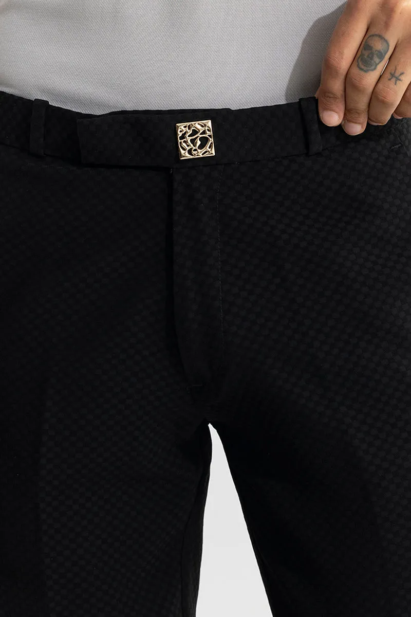 Staunton Black Checkered Trouser