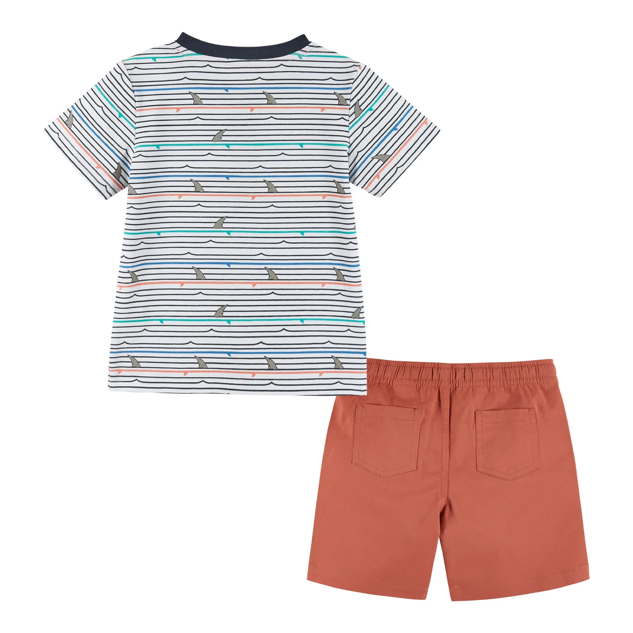 Striped Shark Waves Henley Set