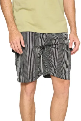 Striped Shorts With Pockets