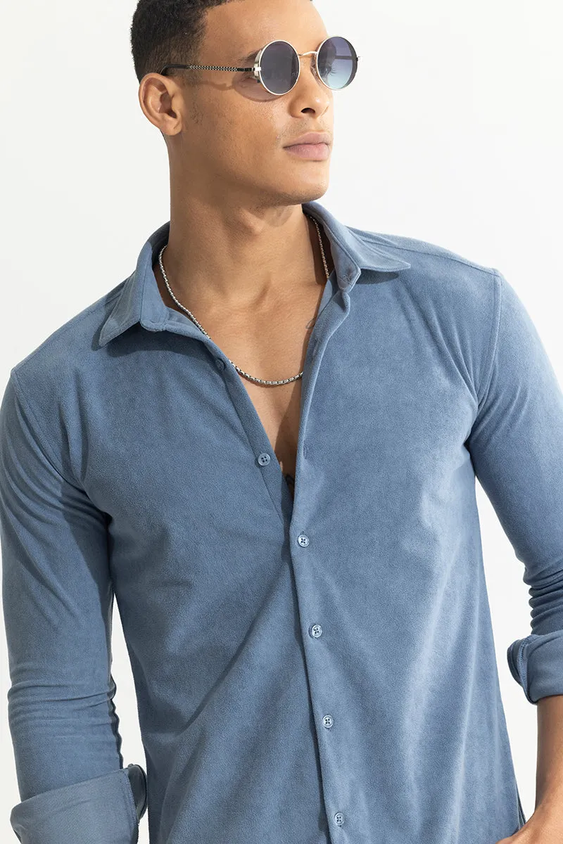 Suede Pulse Blue Shirt