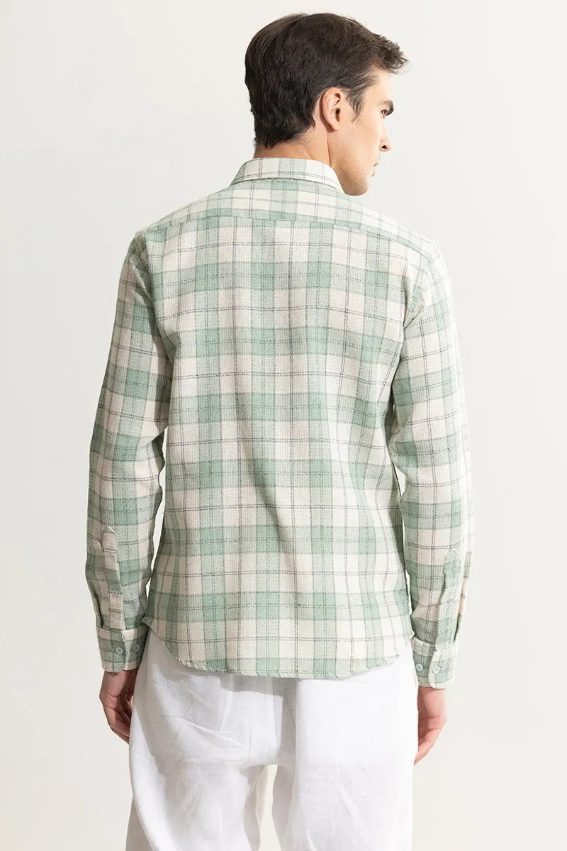 Summer Bliss Mint Green Checks Shirt