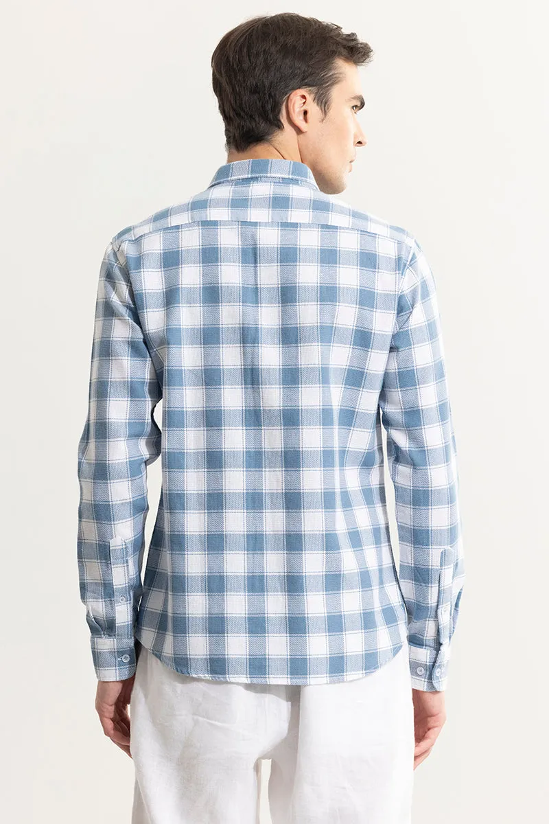 Summer Bliss Sky Blue Checks Shirt