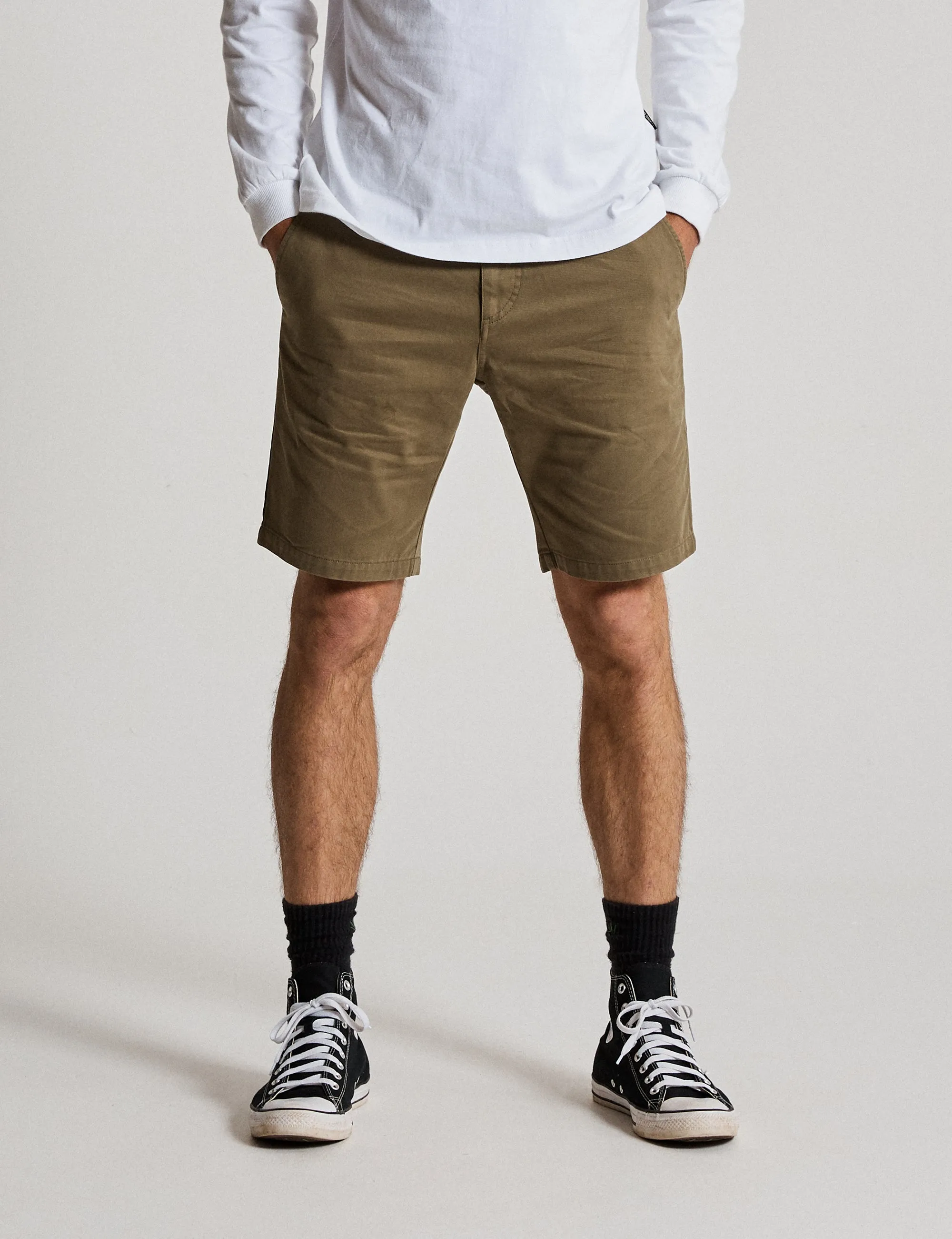 Taylor Stretch Chino Short - Army