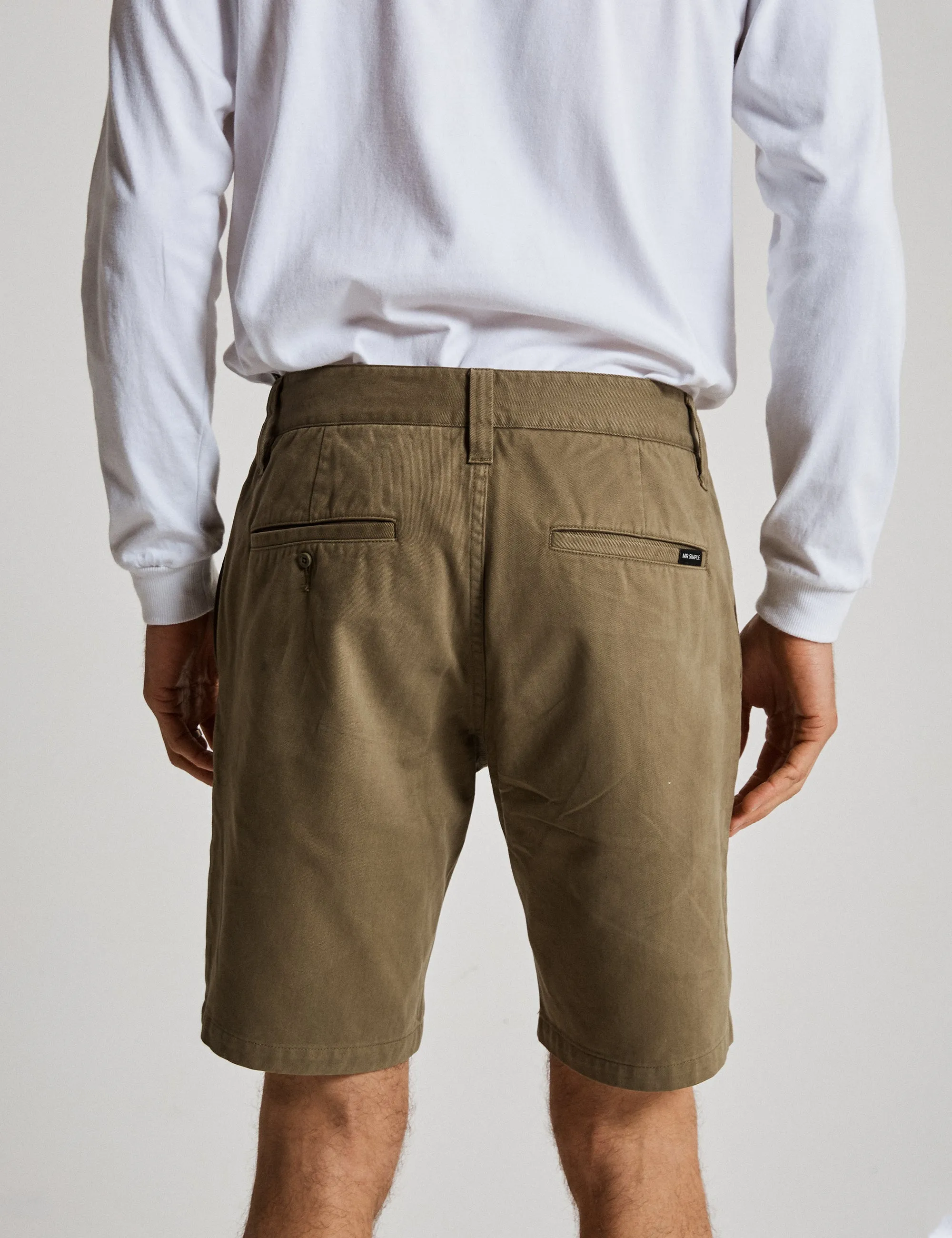 Taylor Stretch Chino Short - Army