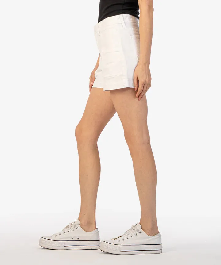 The Jane High Rise Patch Pocket Short Optic White