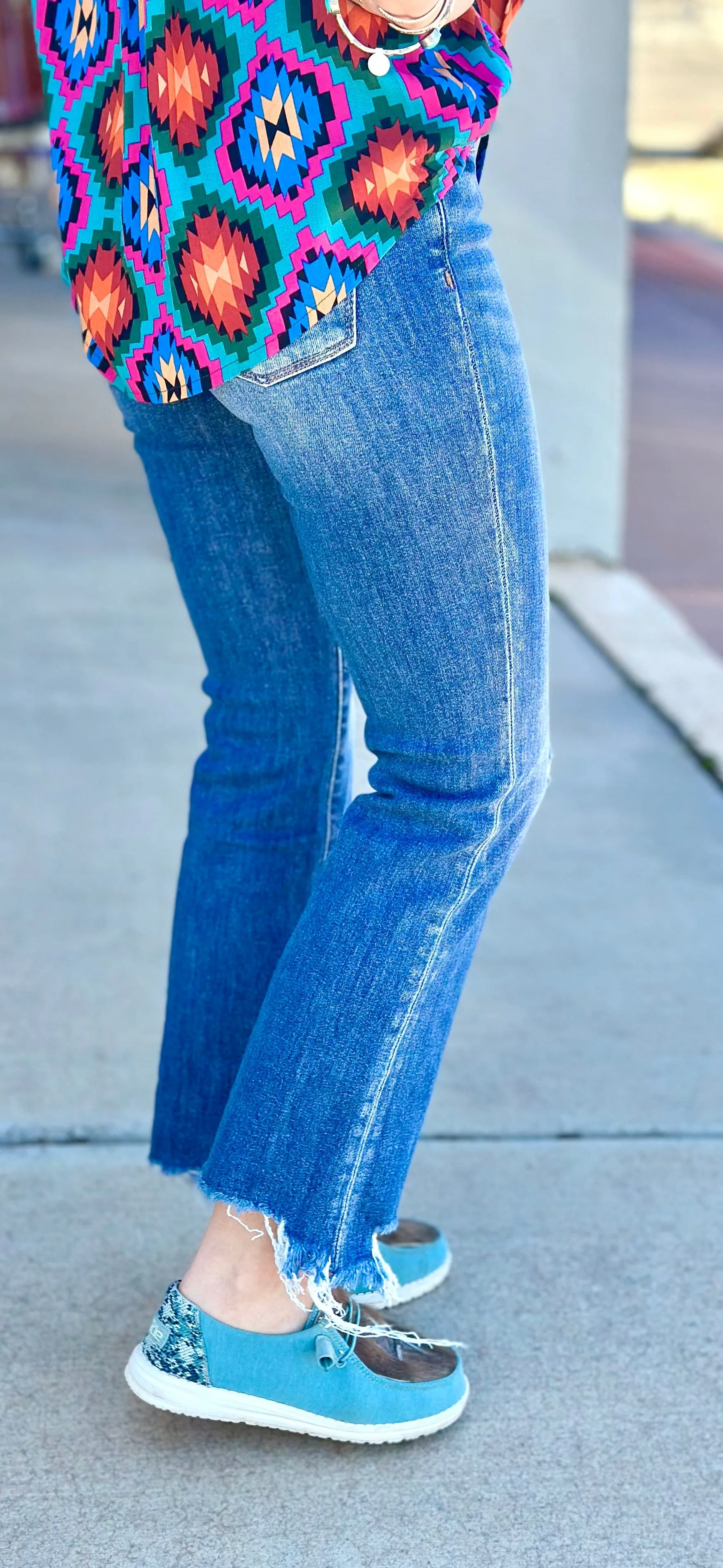 The Vervet Ankle Crop Bootcut Denim