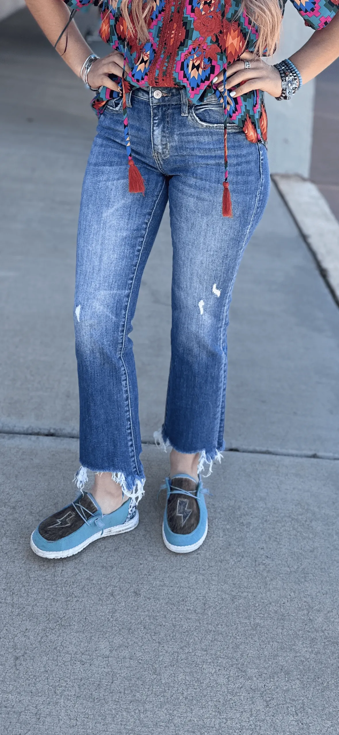 The Vervet Ankle Crop Bootcut Denim