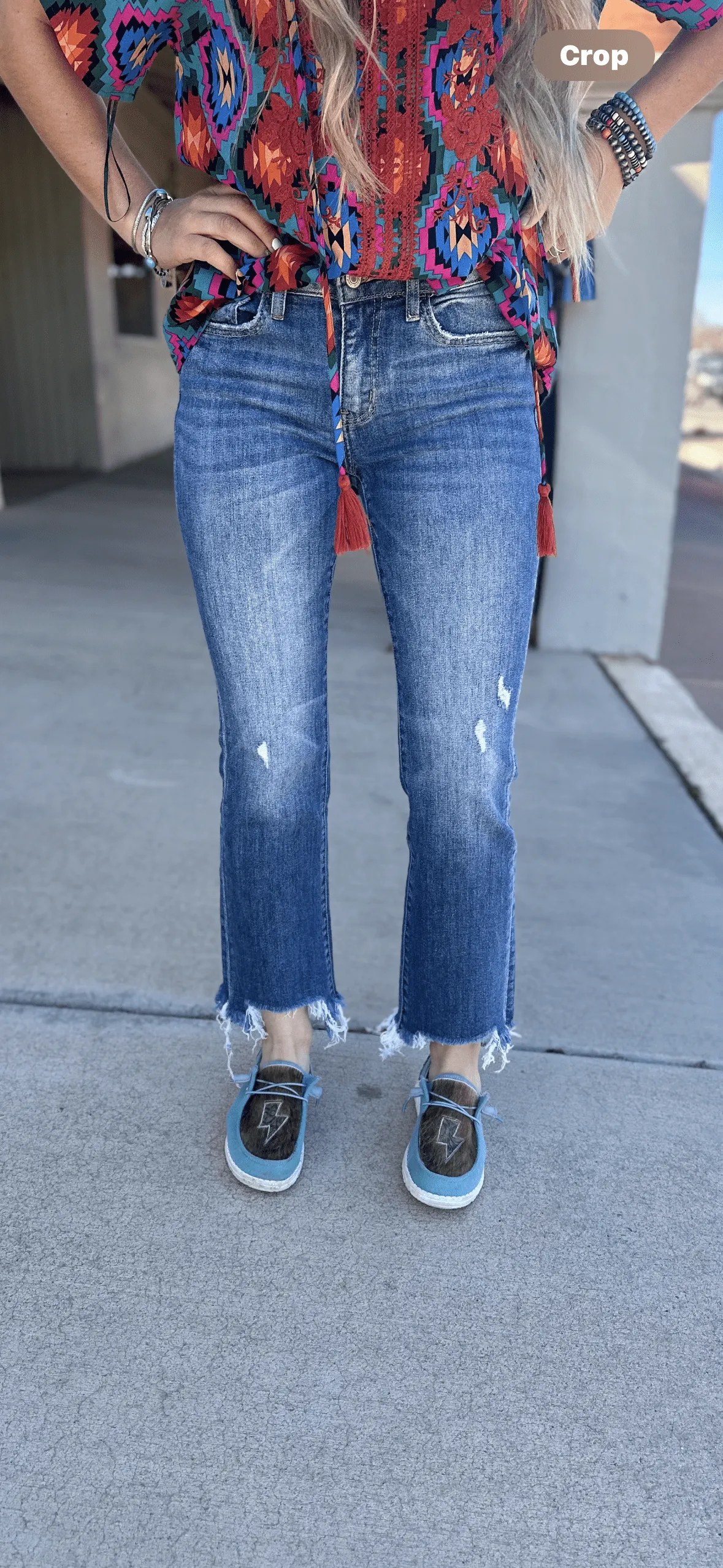 The Vervet Ankle Crop Bootcut Denim