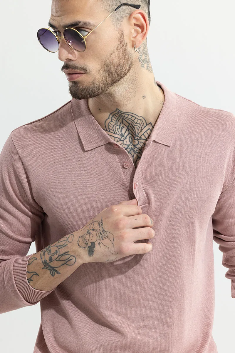 Urban Edge Mauve Polo T-Shirt