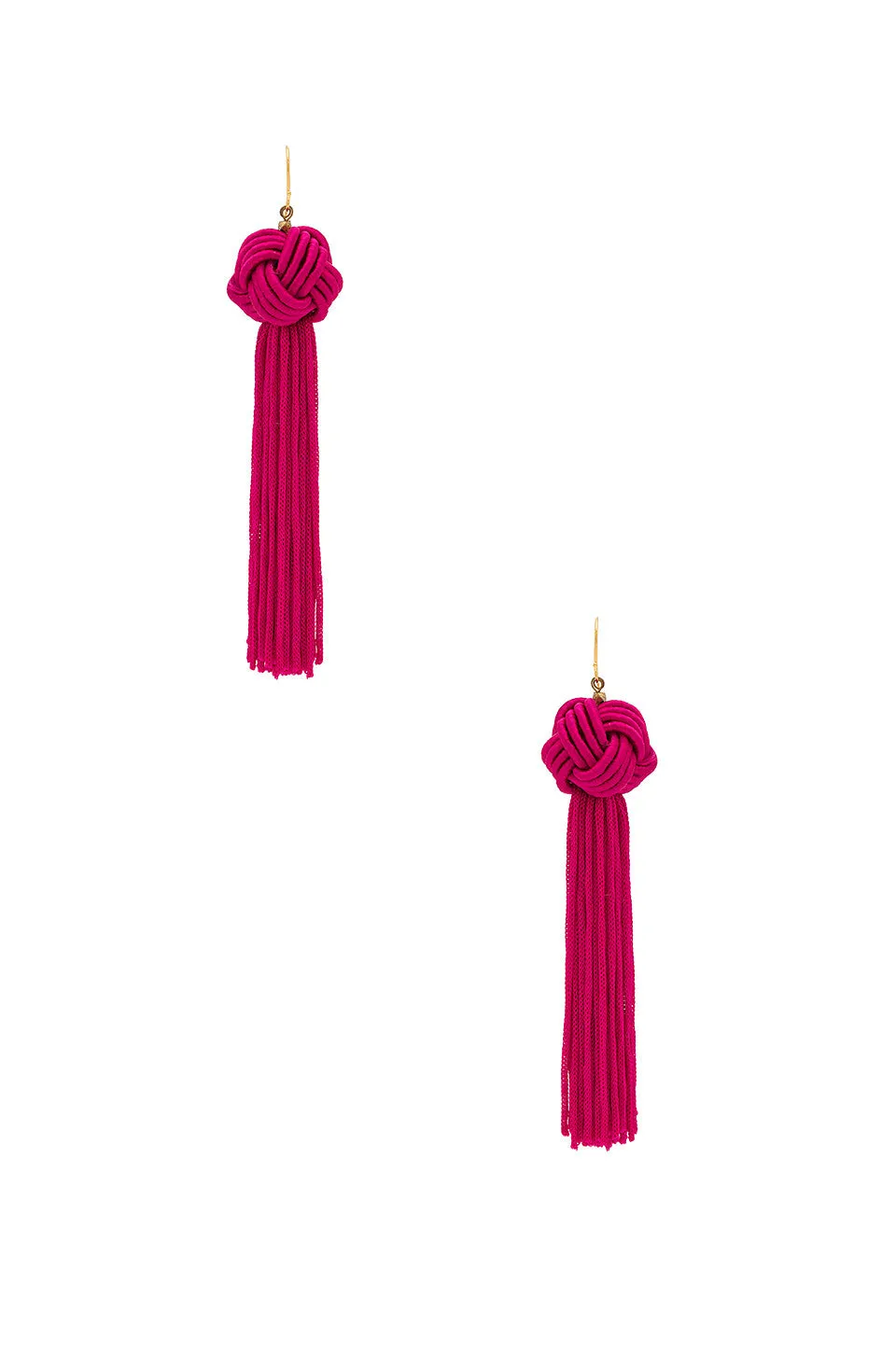 Vanessa Mooney The Natalia Tassel Earrings Pink