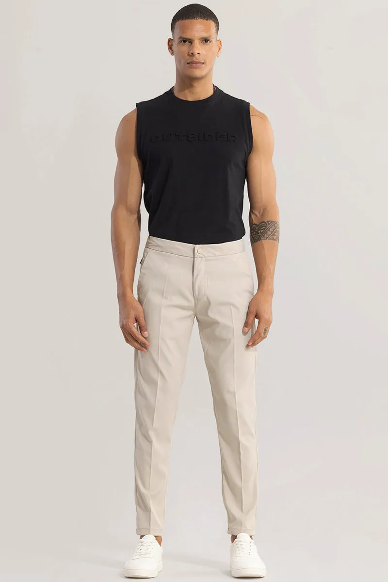 VogueVista Beige Chinos