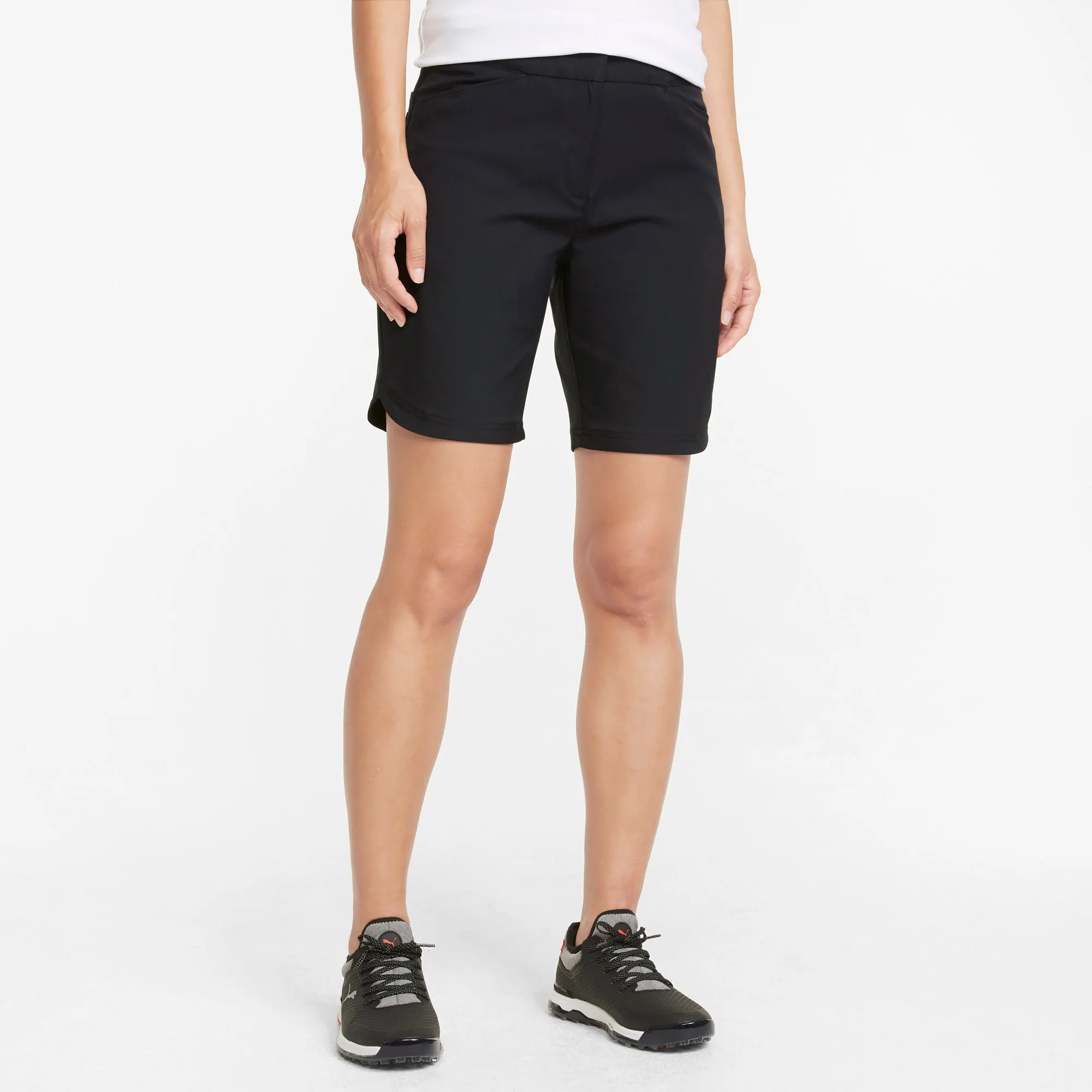 Women's Bermuda Golf Shorts | Puma Black